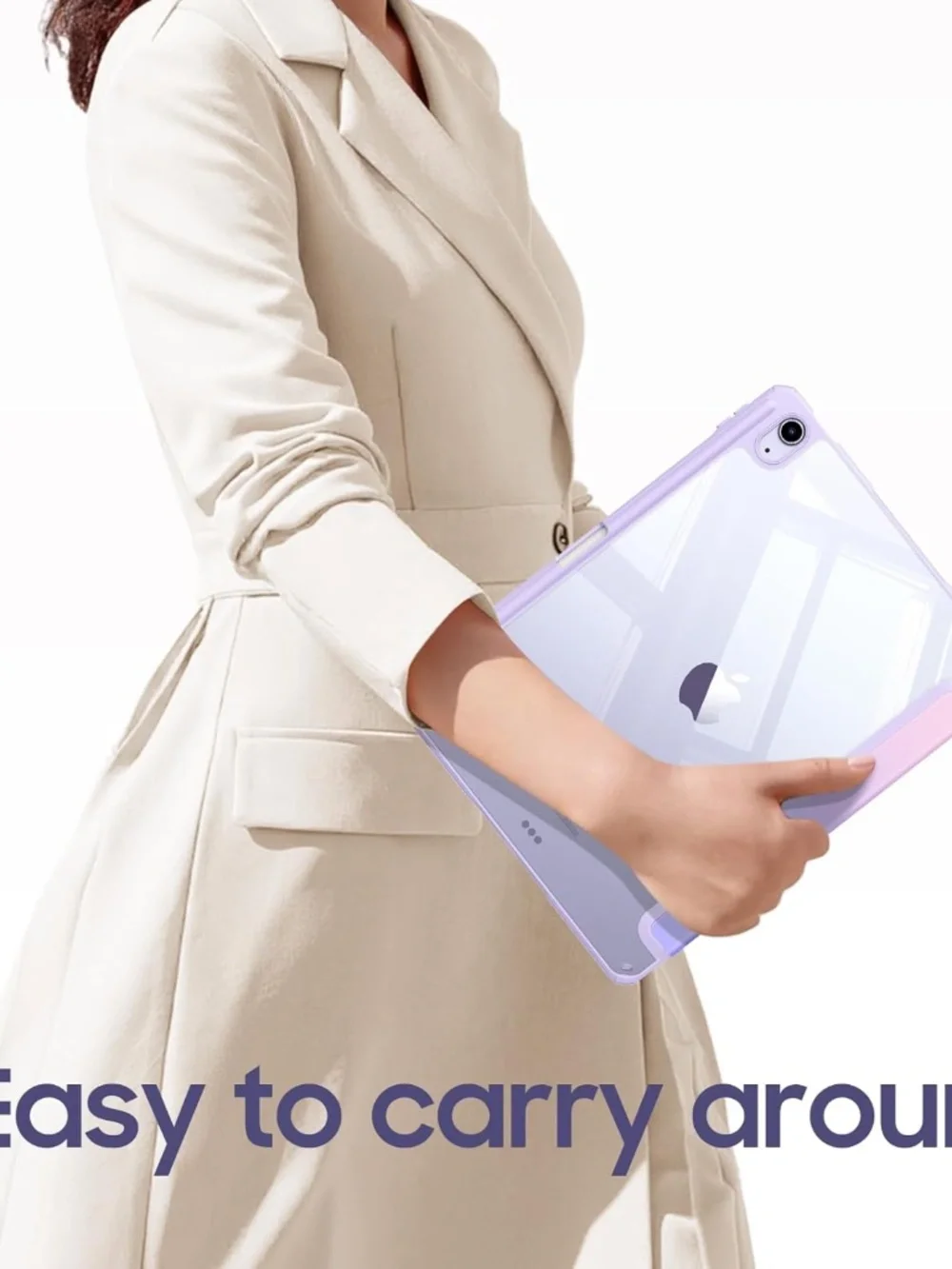 Hybrid Slim Case for iPad Air 13-inch M4/M3/M2 (2026/2025/2024) Shockproof Clear